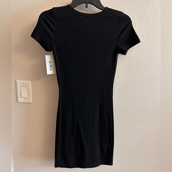 Pink Lily Black Ribbed Dress - Picture 4 of 4